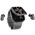 Smartwatch Resistente al Agua 2 en 1 Equipado con Auriculares TWS Smart Watch Hombres Mujeres Deportes Frecuencia Cardíaca Monitoreo de Salud Llamadas BT Música