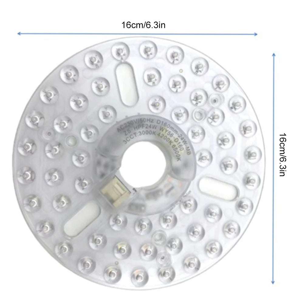 3.9/4.9/6.2 Inch CRI90 Ceiling Fan Light Retrofit Kit 3000/4000/5000K Pendant Light Round Panel Flush Mount Ceiling Light Panel