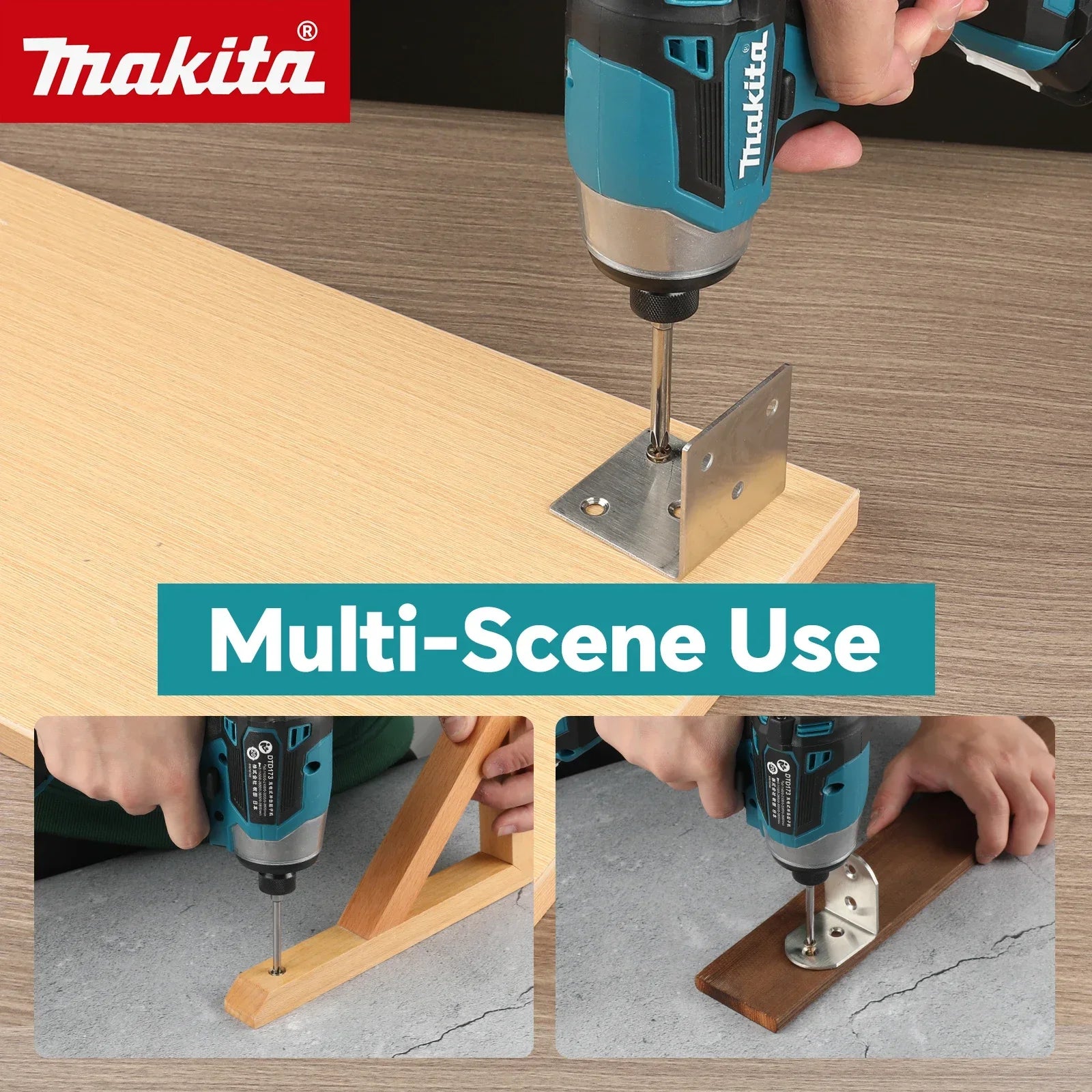 Makita DTD173 18V Cordless Impact Driver - Brushless Original Genuine Impact Screwdriver for Professional Use,drill for concrete