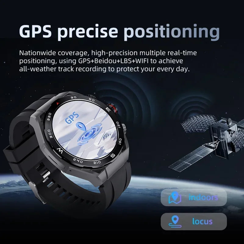 VP900 Reloj Inteligente 4G con Tarjeta SIM, Navegación GPS, Impermeable, Cámara de Fitness, Videollamada, 32GB 256GB Gran Capacidad para Hombres y Mujeres