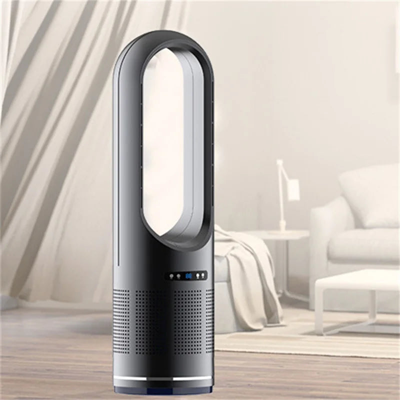 2025 Nuevo ventilador de purificación de piso de 18 pulgadas, cálido y frío, de larga duración, silencioso, con varias velocidades, seguro y sin aspas