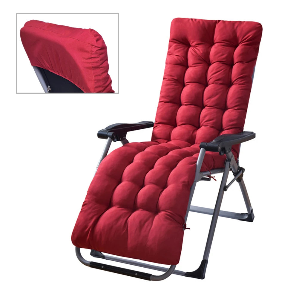 Sun Lounger Cushions Polyester Fiber Patio Chaise Lounge Cushions Pad  Indoor Outdoor Lounge Chair Cushion for Travel Holiday
