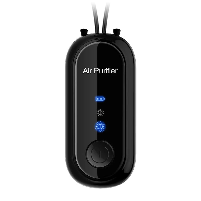 Wearable Negative Ion Air Purifier USB Rechargeable Mini Portable Purifying Outdoor Smoke Peculiar Smell Efficient Purifying Air