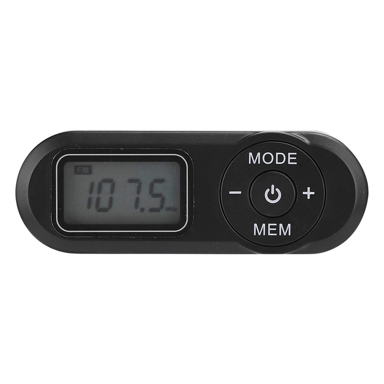 DSP Mini Portable 1.1inch LCD Digital FM Radio Music Player Black with Earphone