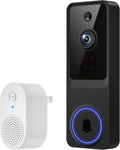 Timbre Inalámbrico con Cámara 1080P HD, Detección de Movimiento, Audio Bidireccional, Vista en Vivo, Visión Nocturna, Almacenamiento en la Nube