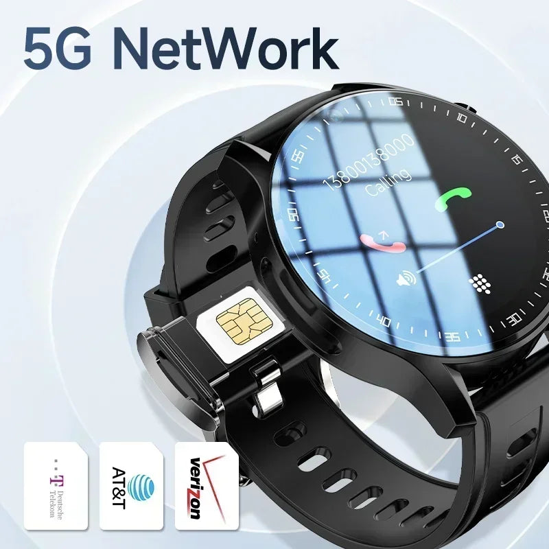 SIM Dual camera Smartwatch A7128G 4G smartwatch Video Call Trail tracker with Wifi GPS waterproof Google Play Store for men