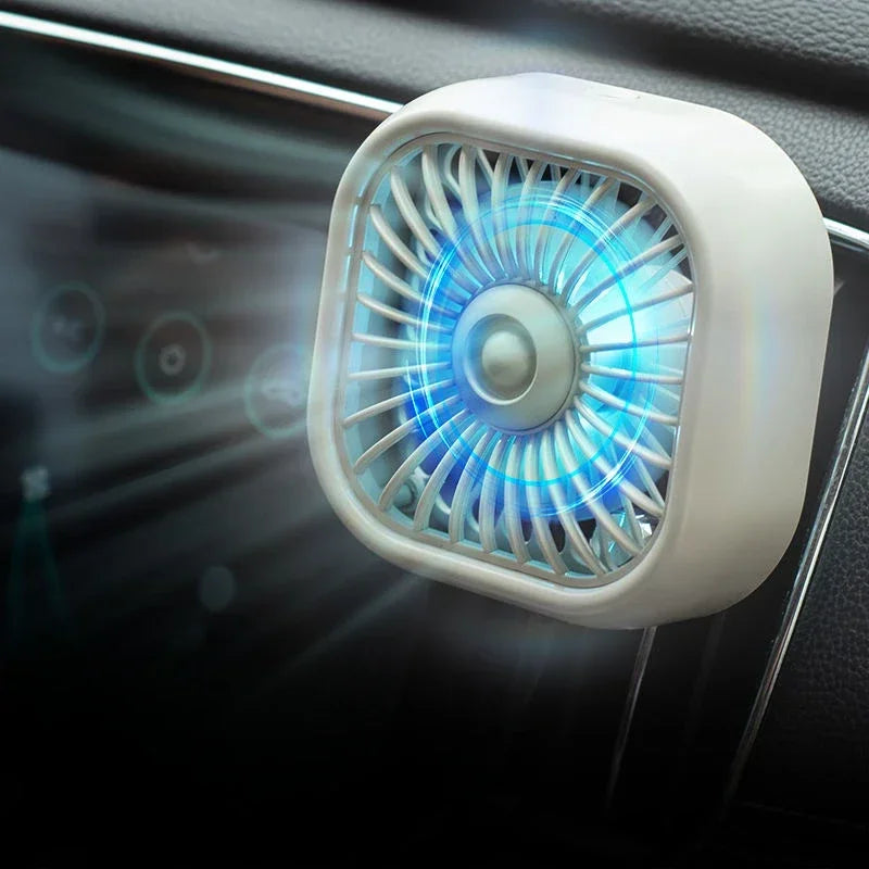 Mini Car Vent Fan - High-Speed Cooling, Energy-Efficient, USB Powered - Portable, Vibrant Colors, Easy Installation Amagi