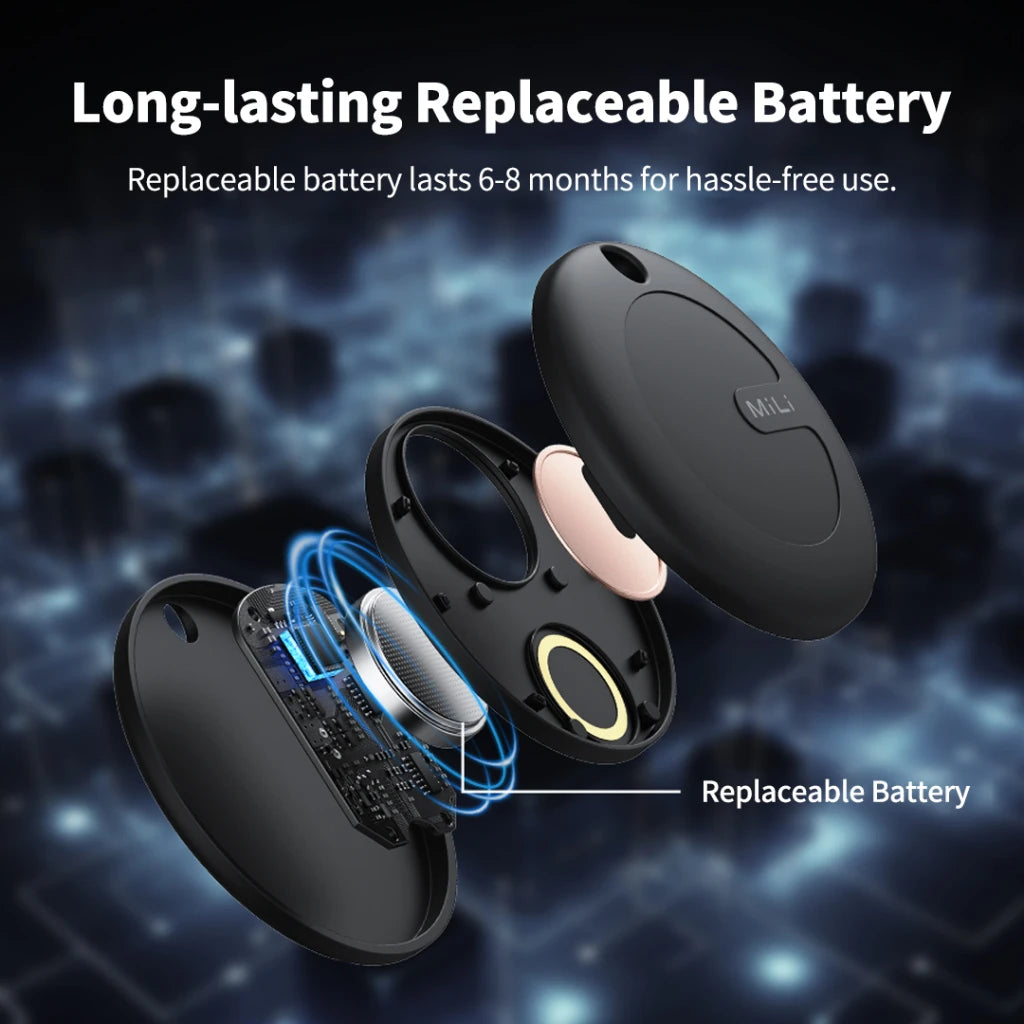 MiLi MiTag Go Bluetooth Tracker For Android Anti-Lost Device Item Finder Intelligent Locator Work With Google Find Hub Smart GPS
