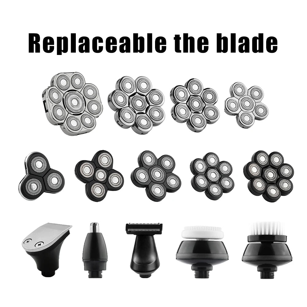 Replaceable Electric Shaver Head And Nose Trimmer Hair Clipper Head Spare 3D 4D 5D 6D 7D 8D 9D Floating Cutter Razor Beard Head