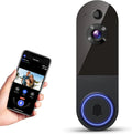 Cámara de vídeo para timbre inalámbrica Wi-Fi con visión nocturna, audio bidireccional, detección de movimiento por IA y almacenamiento en la nube