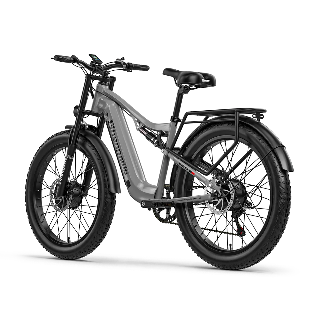 Shengmilo S600 Electric Dirt Bike 2000w Dual Motor Electric Bike Adult  48V 17.5AH Battery 26 inch Fat Tire Bicycle Electric