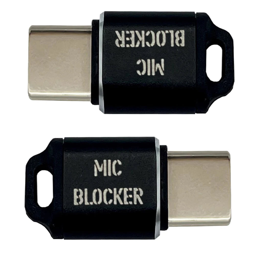 USB C MIC Blockers Lightweight Privacy Protector Multifunction Microphone Sound Security Lock for Laptops Smartphones Tablets