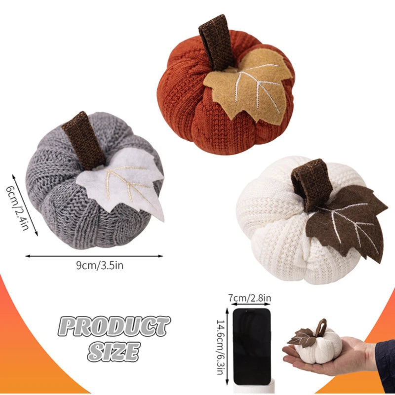 Calabaza Artificial Decoración de Halloween Mini Calabaza Falsa Simulada Decoración de Fiesta de Cosecha de Otoño Atrezos de Regalo para Niños de Acción de Gracias