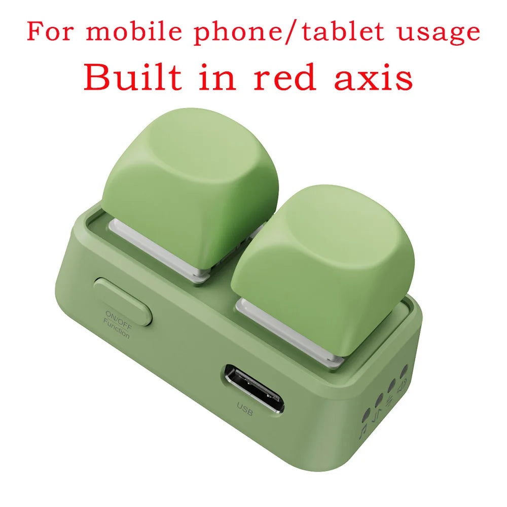 New Keypad Dual Button E-book Page Turner For Tablet Mobile Phone Blue Tooth Remote Control Swipe Short Videos For Android/IOS