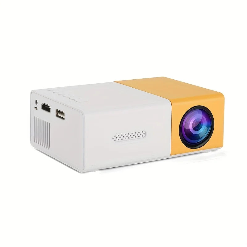 Proyector de alta definición YG300, proyector de cine en casa que no ocupa espacio, compatible con conexión HDMI y USB para su uso