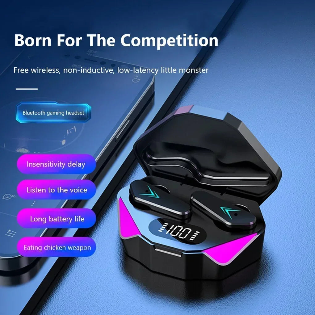 X15 TWS Auriculares inalámbricos Bluetooth 5.3 Auriculares con latencia baja de 65ms Auriculares de juego Esport Gamer con micrófono para Xiaomi iPhone