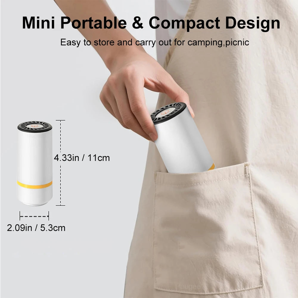 Mini Electric Air Pump USB Rechargeable Automatic Vacuum Compression Machine for Food Fresh-Keeping Storage Bags Vacuum Pump