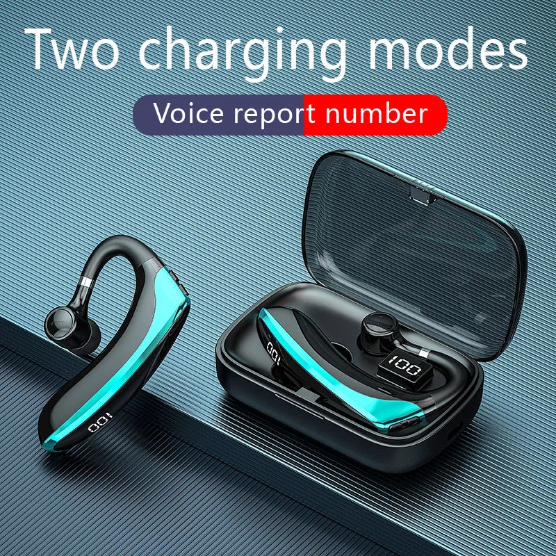 Auriculares inalámbricos Bluetooth con micrófono, audífonos con cancelación de ruido ENC, manos libres para negocios y conducción