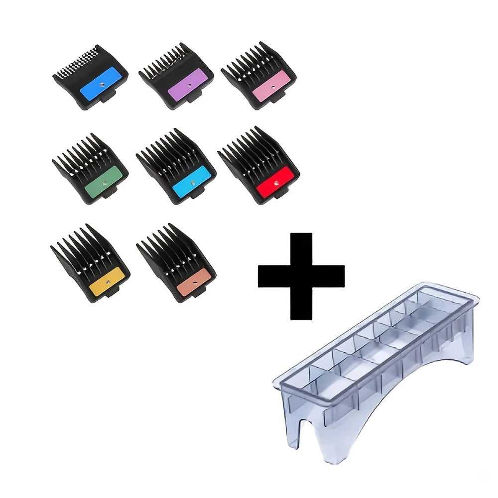 New Version Clipper Guards Set Compatible with Most Wahl Clippers with Holder Clipper Professional Hair Clipper Combs Guides