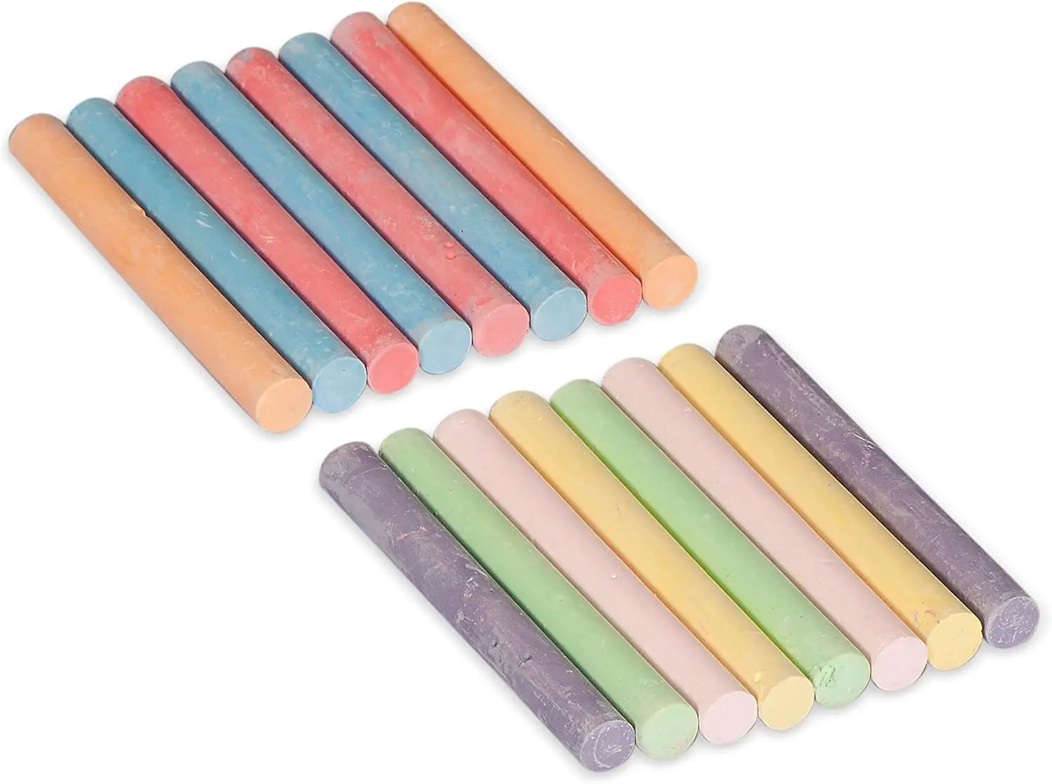 Vibrant Colored Chalk Set, 16 Assorted Colors for Indoor and Outdoor Use, Non-Toxic