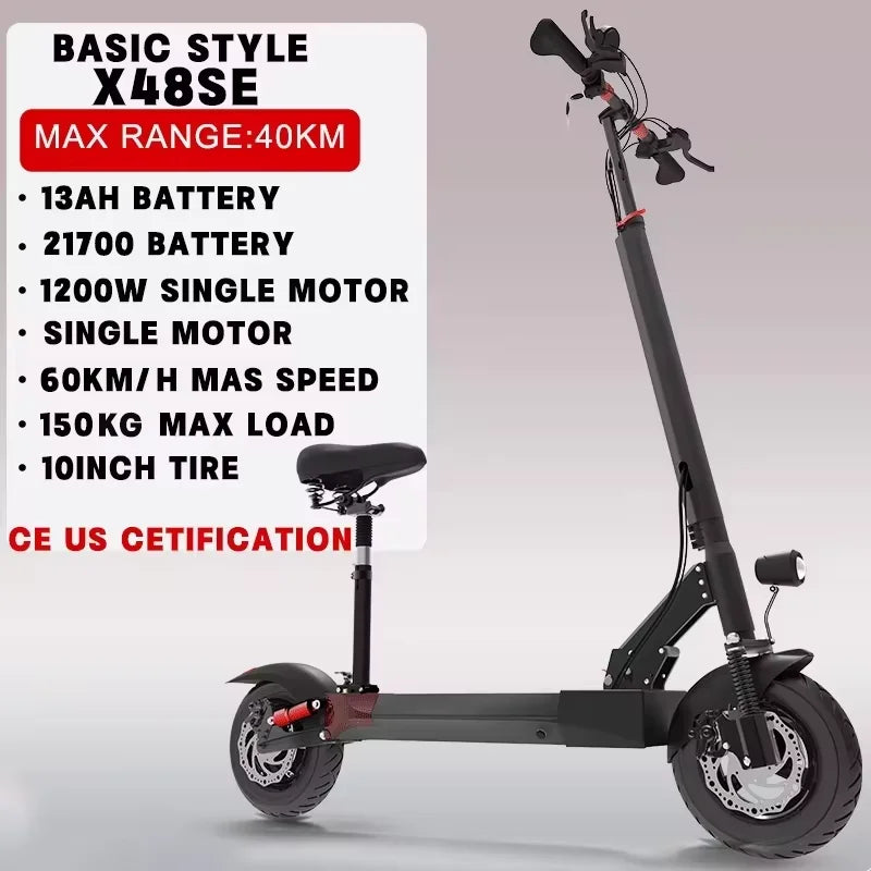 [8 modelos] Scooter eléctrico de 10/11 pulgadas 48V-72V 1000W-6000W 50-85km/h Rápido E Scooter Todoterreno Patinete Eléctrico Plegable para Adultos