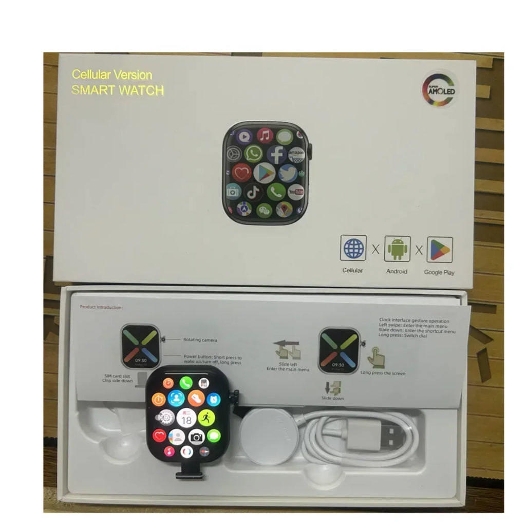 VP29 Smartwatch with rotating camera 2.29-inch AMOLED screen 490x580 Global Edition supports SIM WiFi GPS video calling