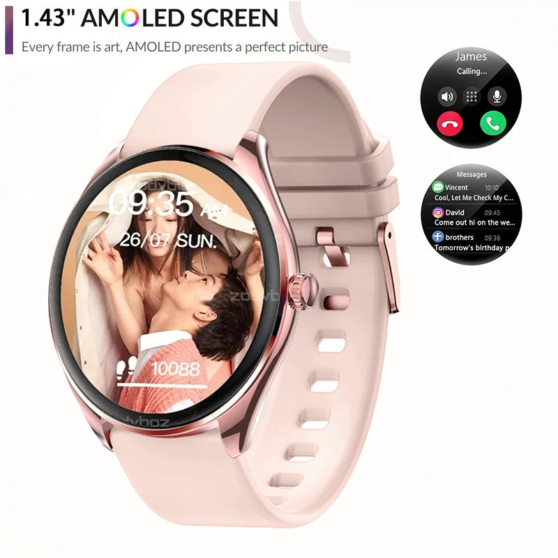 2025 New Amazfit BT Call waterproof SmartWatch Women Watches Men Sports Fitness Tracker Heart Rate Smartwatch For Android apple