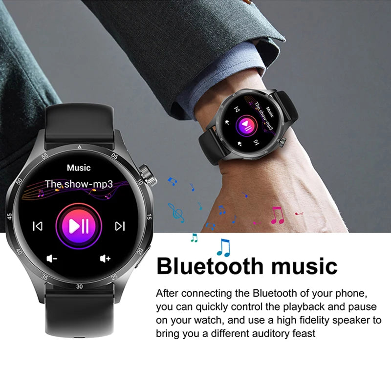 2026 New BOXUXING GPS NFC Smart Watch Men 360*360 AMOLED Screen Heart rate Bluetooth Call IP67 Waterproof Man Smartwatch Women