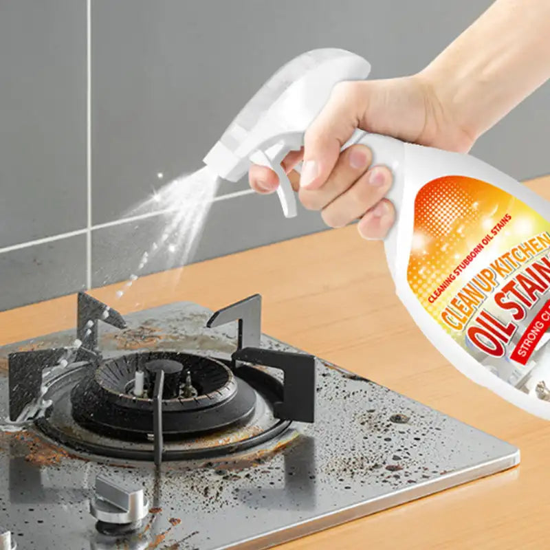 Heavy-duty Grease Cleaner Mild Formula&Fast Breakdown Strong Cleaning Clean Up Kitchen Oil Stain Cleaner for Range Hoods Stoves