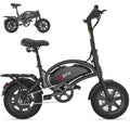 【1 año de garantía】Bicicleta eléctrica DYU D3F Motor de 500W de pico Batería de litio de 36V7.8AH, bicicleta eléctrica urbana de 32 km/h UL2849