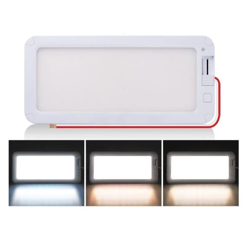 RV Interior Light 96LED 3 Color Dimmable Interior Lighting 12V-30V Ceiling Dome Light for Campers RV Truck Motorhome Caravan