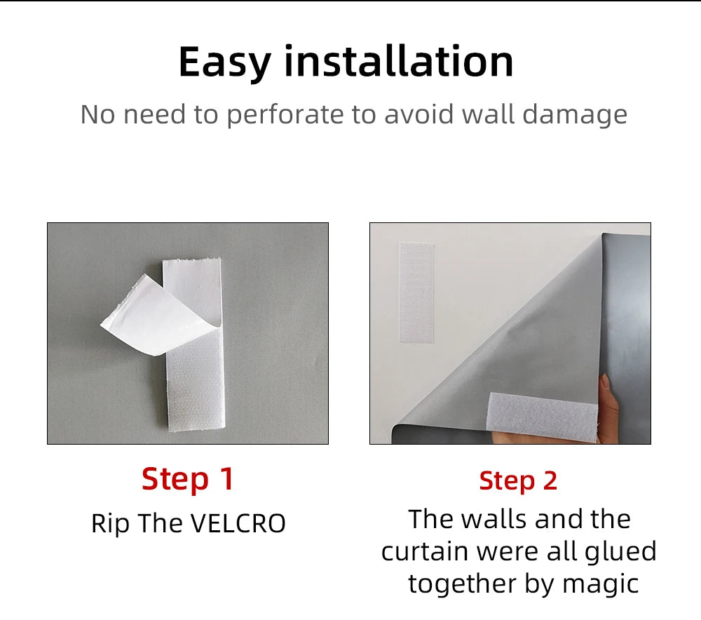 Metal anti glare screen, simple version, 30~133 inches, no need for punching installation, high-definition 4K projection screen