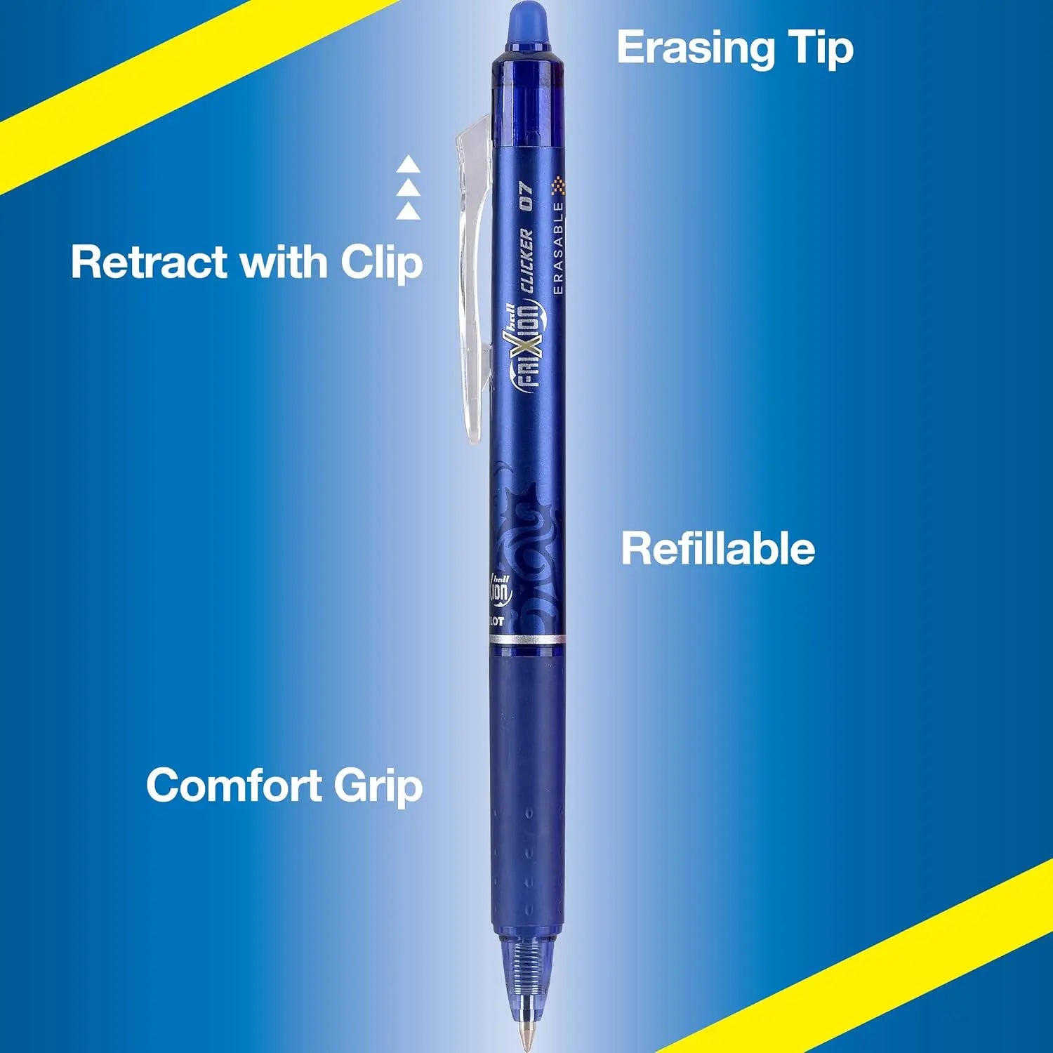 Erasable Gel Pens, Fine Point 0.7mm, Pack of 15 Assorted Colors for Smooth Writing and Easy Erasing