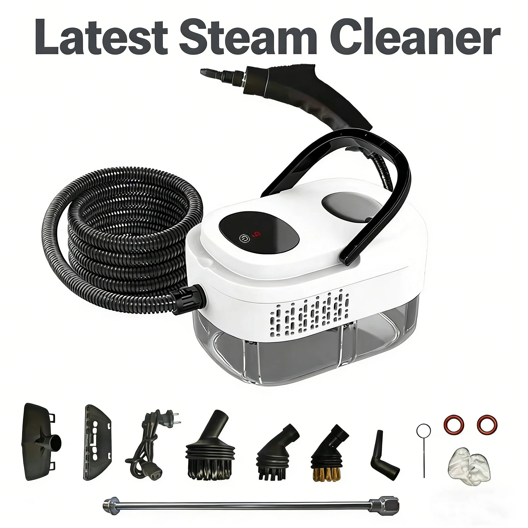 2500W Portable Steam Cleaner High Temperature Sterilization Pressure Jet Washer Machine for Home Car Kitchen Air Conditioner