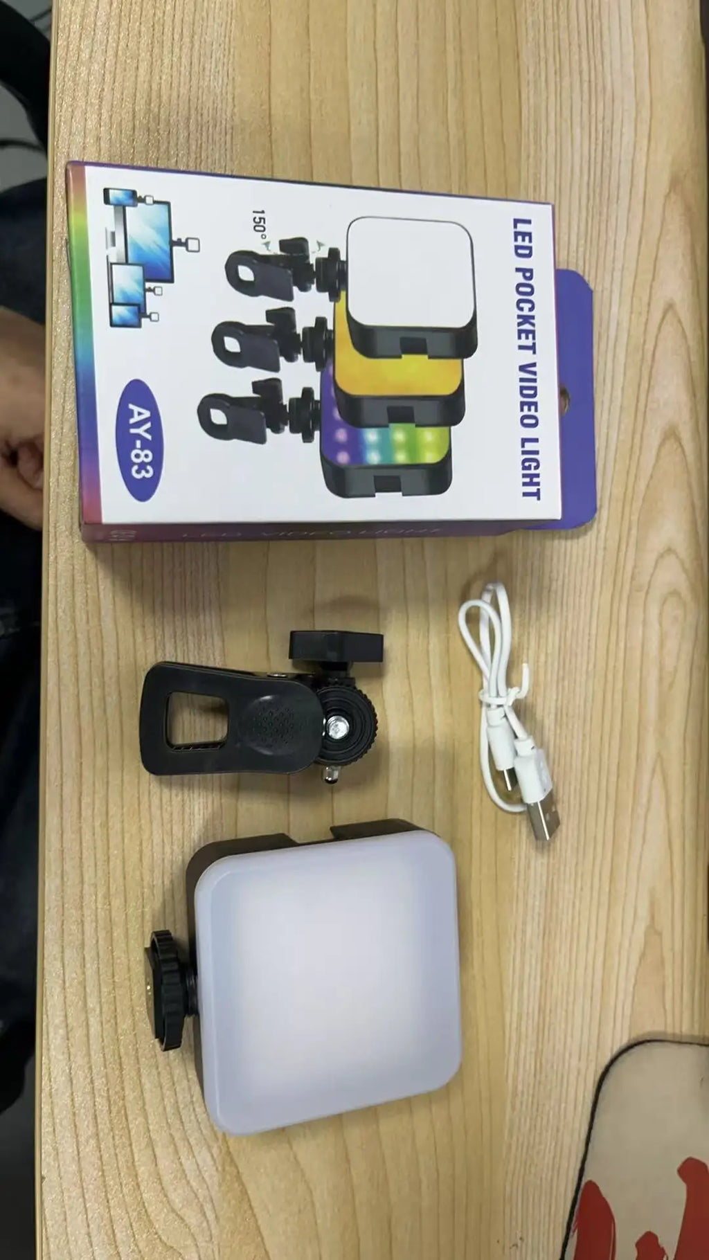 RGB Pocket Light Outdoor Photography Fill Light Live Streaming Photo Camera Full Color Photography Light