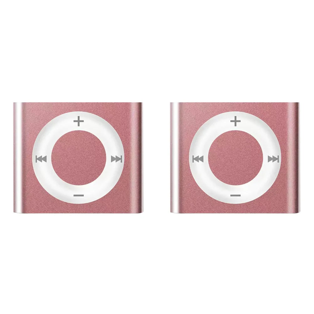 Mini MP3 Music Players Metal Clip-on Build in Speaker 180mAh Touch Tone Rechargeable with Headphone Support TF Card for Students