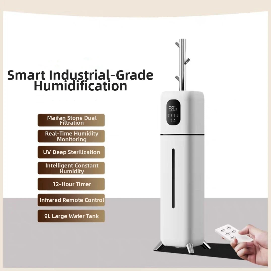 9L Ultra-Large Capacity Warm Humidifier Intelligent Constant Humidity +UV Sterilization WIFI Control Bedroom Living Room Office