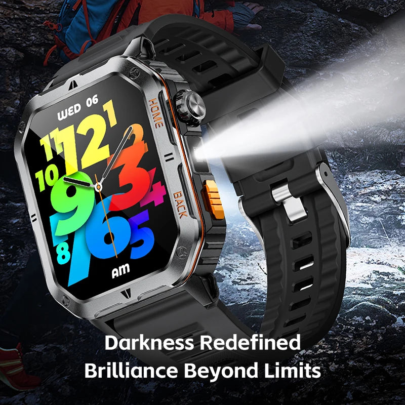 1000mAh Battery Voice Assistant GPS Sports swim 3ATM BT Call Health monitor Smartwatch For Android IOS 2026 New SmartWatch Men