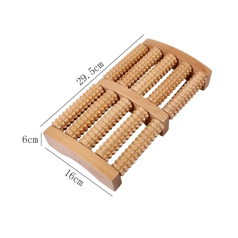 Rodillo de madera para pies, masajeador de pies para el alivio de la fascitis plantar, masajeador de pies para la neuropatía y para mejorar la circulación sanguínea, herramienta para el cuidado de la salud