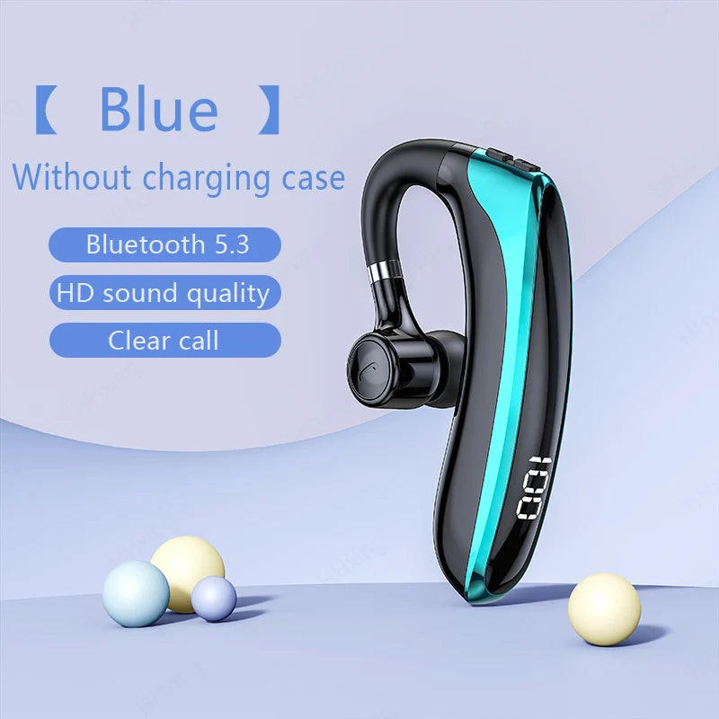 Auriculares inalámbricos Bluetooth con micrófono, audífonos con cancelación de ruido ENC, manos libres para negocios y conducción