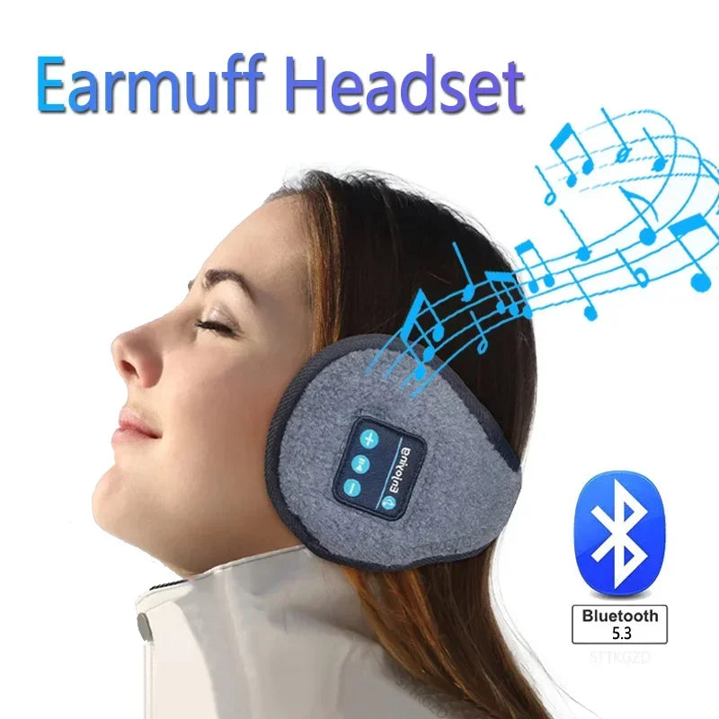 Orejas de invierno inalámbricas Auriculares Bluetooth Orejeras Tapones para los oídos Gorro informal Deportes equitación más cálido Orejera para hombres mujeres música Auriculares