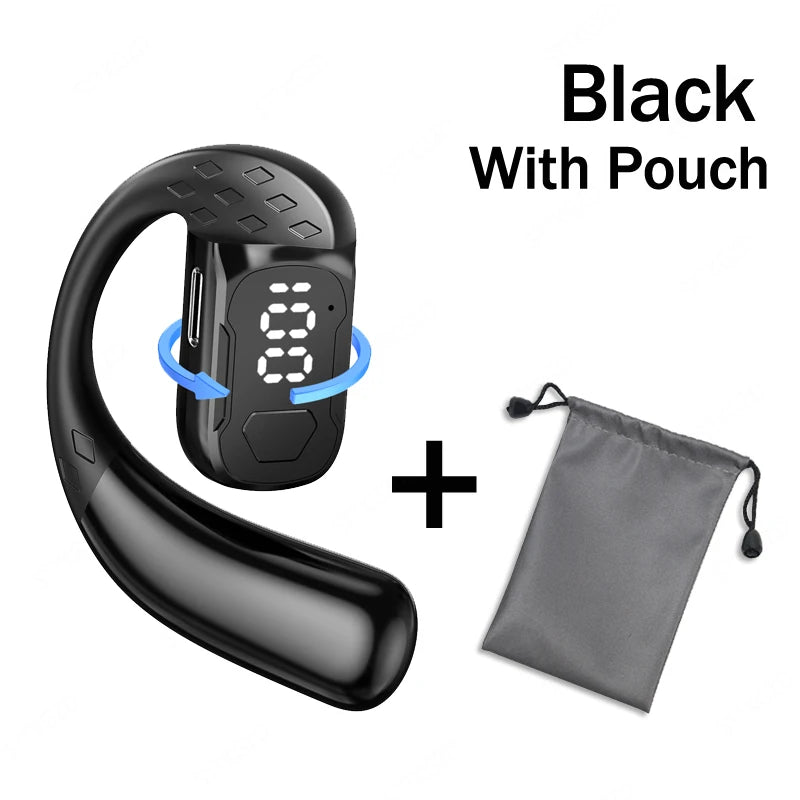 Auriculares Bluetooth inalámbricos con micrófono, auriculares de conducción de aire, manos libres, con cancelación de ruido para conducir Audífonos