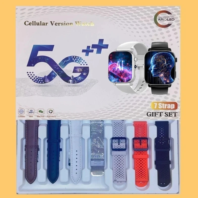New 4G 5G smartwatch I1 Wifi GPS 1.99 inch HD screen HD dual camera SIM card APP download Sport Android Men Women Smartwatch