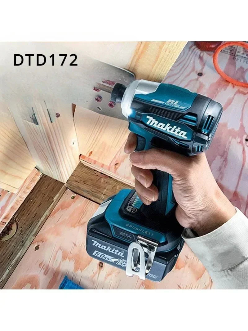Makita DTD172 Cordless Impact Driver LXT BL Brushless Motor 18V Electric Drill for Wood Bolt T-Mode 180 N·M Power Tools