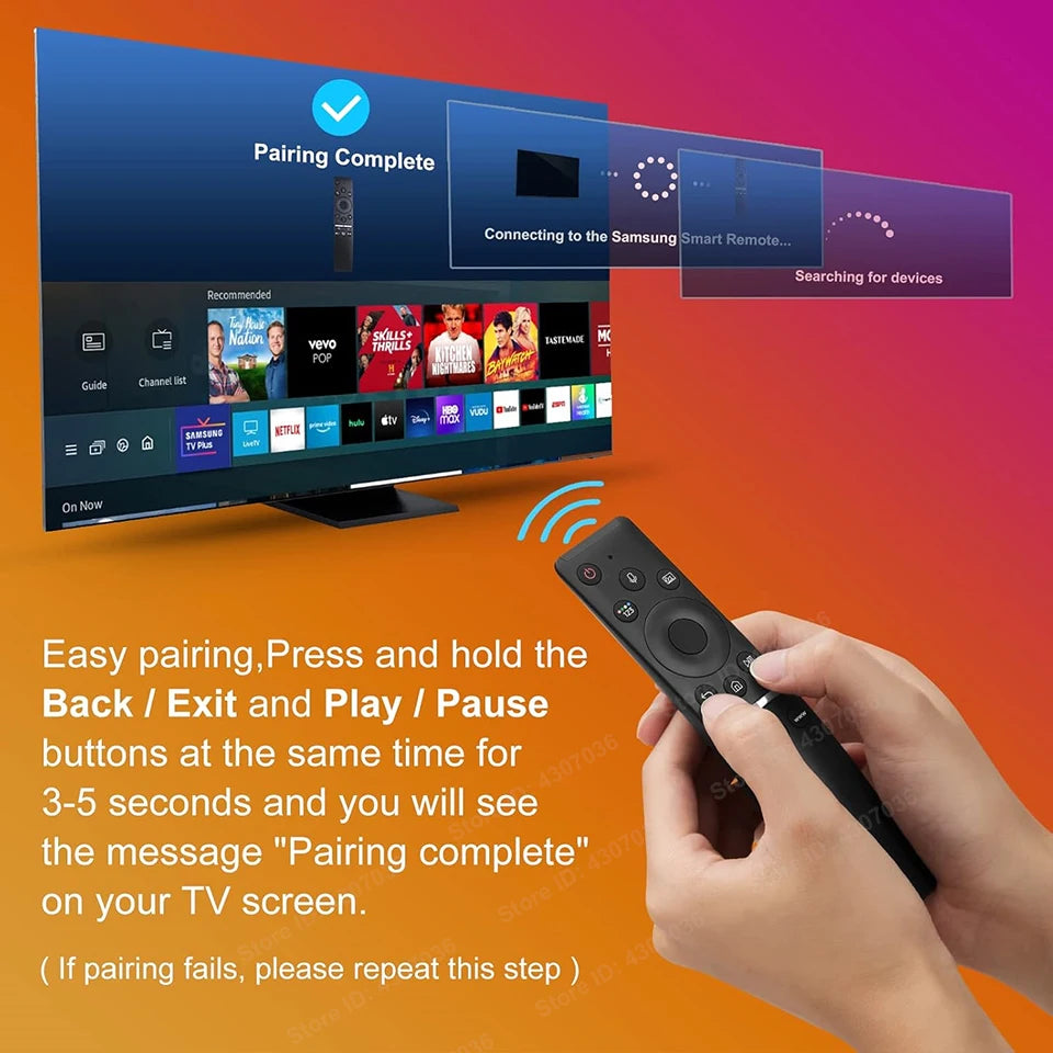 Mando a distancia de voz de repuesto para televisores Samsung TV Curved Frame UHD QLED LED 4K 8K Smart TV, mando a distancia universal para todos los televisores Samsung