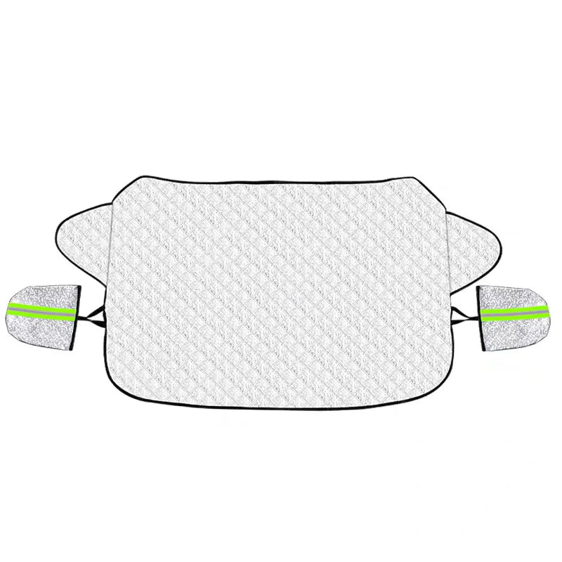 Cobertura de parabrisas para hielo y nieve, para nieve, hielo, rayos UV, protector de espejo, cubierta parasol cortavientos para coches, común a la mayoría de los coches