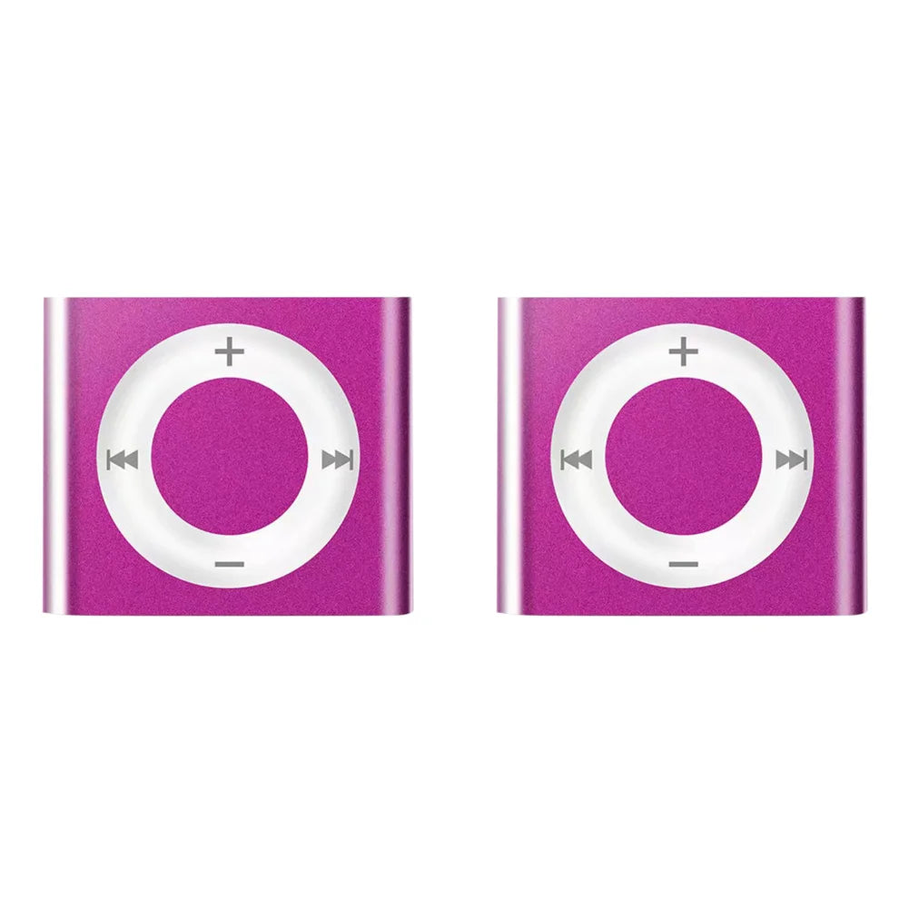 Mini MP3 Music Players Metal Clip-on Build in Speaker 180mAh Touch Tone Rechargeable with Headphone Support TF Card for Students