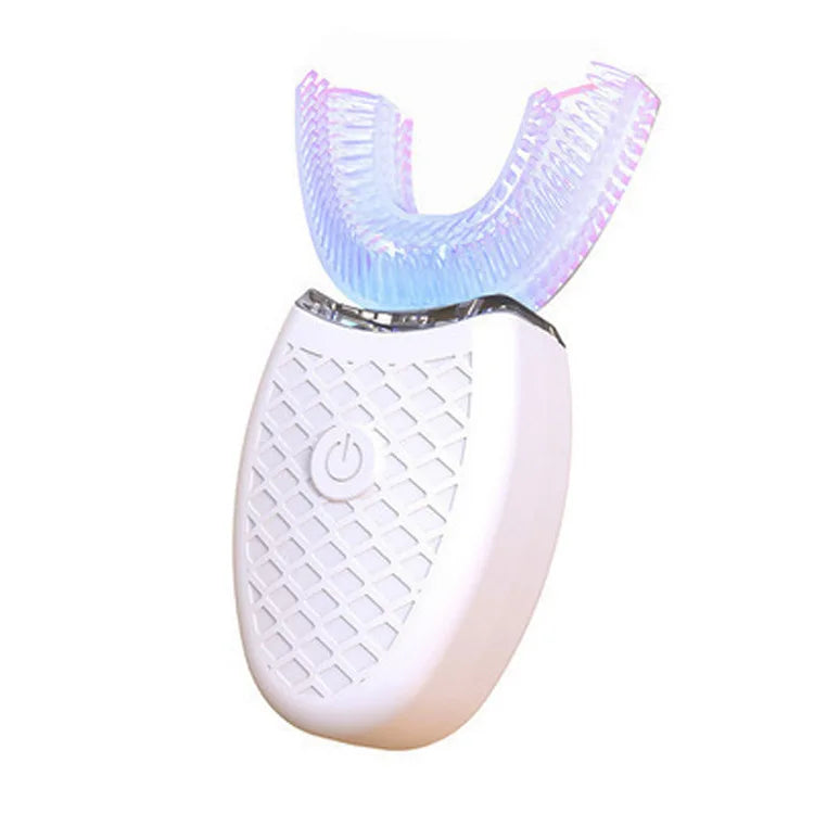 Intelligent U-Type Toothbrush 360 Degrees Sonic Electric Automatic with USB Charge Waterproof Silicon Head for Oral Care