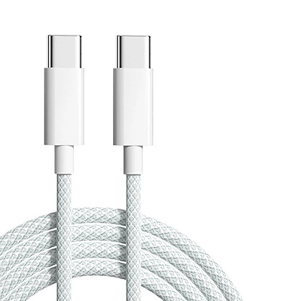60W 6A USB Type C to Type C Cable Data Line For Iphone 15 Xiaomi Poco Fast Charging USB C Cable Type C Data Charge Cord Wire 20V