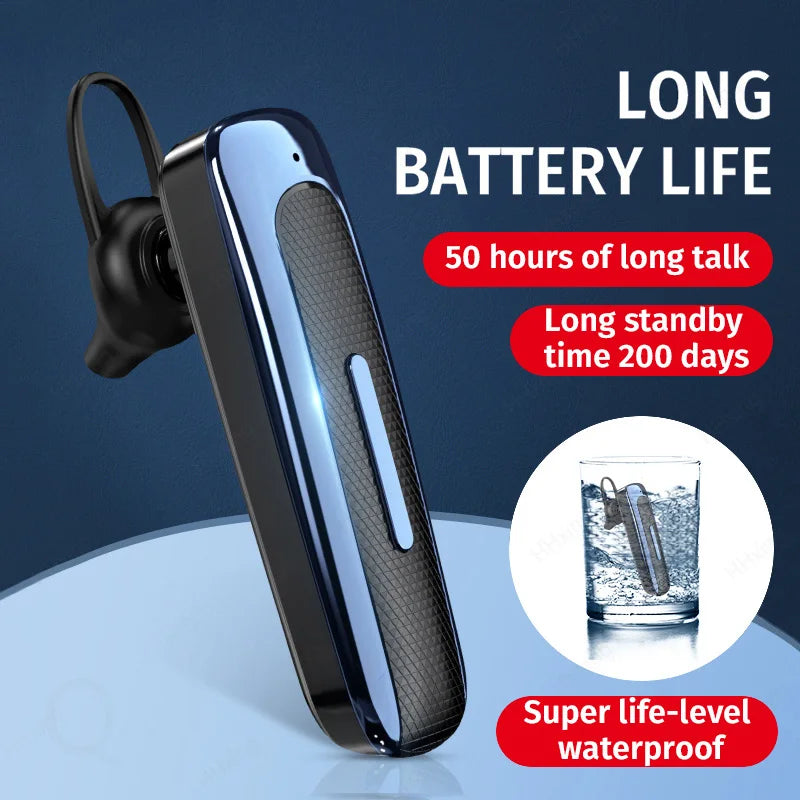 Auriculares inalámbricos Bluetooth con micrófono, cascos con cancelación de ruido, manos libres, con cancelación de ruido para conducir y negocios